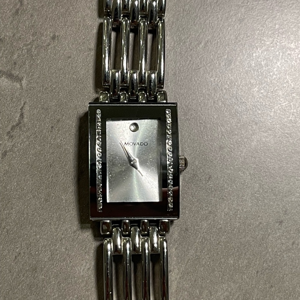Movado Silver Watch